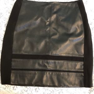 White house Black Market pleather skirt size 02